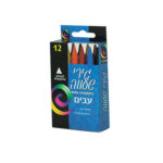 צבעי שעווה 12 יחידות במארז