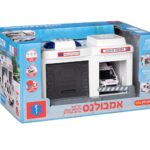 אמבולנס חניון עם אורות וצלילים + רכב + מיקרפון