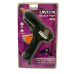 '-אקדח דבק חם ( 40 וואט ) UNION ( ארוז 10-40 )