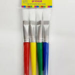 4 מכחולים שטוחים