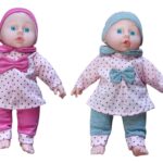 בובה רכה 30 סמ בשקית מדברת 2 דגם