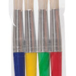 4 מכחולים עגולים