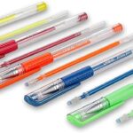 צבעי תוכי עט ג'ל נוצץ 12 צבעים בקופסא PVC