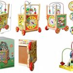 הליכון עץ חרוזים