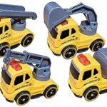 דיספליי משאיות עבודה צהובות