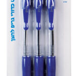 עט שקוף לחצן גריפ 3 יח 0.7