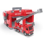 מכבי אש חניון עם אורות וצלילים + רכב + מיקרפון