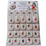 שרשרת תליון מתכת יהלום מסגרת אובל 1/20