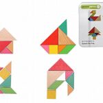 משחק IQ מתכת עץ טנגרם