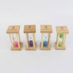 שעון חול מסגרת עץ