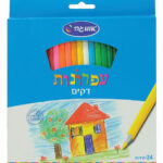 עפרונות צבעוניים דקים 24