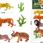 חיות יער 1/4 גדולות 18 סמ + עצים 28X19 סמ