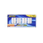 הייטקס מחק לבן 10 יח' בקופסה אריזת חיסכון