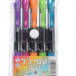 עט ג'ל גריפ 0.7 סט 5 פסטל