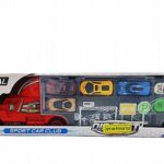 אוטו יציקה מוביל מכוניות + תמרורים ותחנת דלק