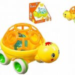 צב גלגלים רעשן כדור