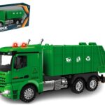 משאית זבל גדולה אור וצליל