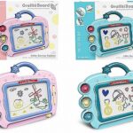 לוח מחיקה צבעוני מגנטי מזוודה 34X26 סמ