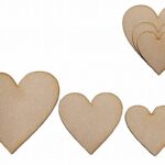 צביעה מובייל עץ לבבות 3 חלקים עבודות יד