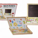 לוח מגנטי 31X24 סמ + צורות מגנטיות