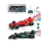 מכונית שלט פורמולה עשן + שלט נטען